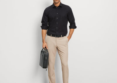 Chemise noire Olymp chez Yves Habilleur Gasoline à Couëron en Loire Atlantique